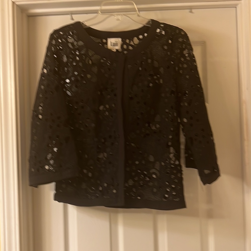 Black see through jacket by Luii
